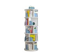Torre For Scaffali Girevole, Scaffale For Scaffali For Librerie Da Pavimento Con Esposizione A 360 Gradi, Grande Libreria Ad Angolo Alta Etagere Con Deflettore Completo For Piccoli Spazi(Color1,40x40x
