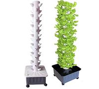 Torre idroponica, Kit sistema di coltivazione idroponica, Sistema di coltivazione indoor Torre di coltivazione verticale, 15 strati 45 siti di piante con pompa Serbatoio dell'acqua mobile per erbe