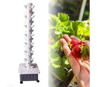 Torre idroponica, Set da 15 Piani e 45 Fori, Kit idroponico, Kit di Coltivazione idroponica, Sistema di Coltivazione acquaponica, Sistema di Coltivazione idroponica in Serra, Regalo per Torr