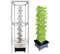 Torre idroponica, Sistema di Coltivazione Indoor con luci e Supporti per la Coltivazione, Torre di Coltivazione Senza sprechi, Kit di Coltivazione Holy Aptent da 45 Pezzi