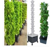 Torre idroponica, Sistema di Coltivazione, Sistema di Coltivazione Indoor e Outdoor, Torre di Coltivazione per Colture Senza Suolo, Kit di Coltivazione aeroponica a 45 Fori
