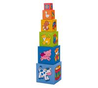 Torre impilabile di cubi con immagini GOKI