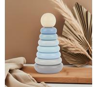 Bieco torre impilabile bambini anelli legno giochi montessori 9 mesi