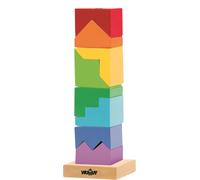 Torre in legno colorata da impilare