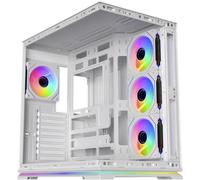 Torre Midi ATX Krux Atron Bianca con Vetro Templato e ARGB