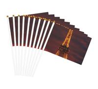Torre Parigi Stampa Bandiera Palmare Versatile Bandiere Matrimonio Compleanno Vacanze Sport Decor Parade Show