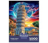 Torre pendente di Pisa Puzzle 1000 Pezzi | Puzzle Per Adulti E Bambini | Per Tutta La Famiglia | Con Una Misura Di 38x26cm/1000pcs