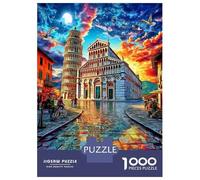 Torre pendente di Pisa Puzzle Da 1000 Pezzi - Puzzle Ad Alta Difficoltà,Giochi Stimolanti Per Tutta La Famiglia 52x38cm/1000pcs