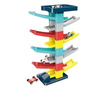 Torre per auto con rampa per bambini - Struttura della pista di scorrimento dinamica, set da gioco per corse di veicoli luminosi | Dettaglio strato stabile, beneficio per la crescita cognitiva, adatto