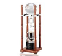 Torre per caffè freddo, Caffettiera Ice Drip Cold Brew, tecnologia Slow - Prepara 6-8 tazze, con supporto in legno, for ufficio commerciale, regalo for gli amanti del caffè