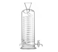 Torre per caffè freddo, Caffettiera in vetro for infusione a freddo da 180 ml/340 ml, con tubo di raffreddamento a spirale e rubinetto distribuzione, caffettiera in for casa, ufficio - Caffè tè(340ml)