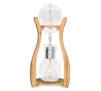 Torre per caffè freddo, Macchina for caffè freddo Cold Brew con tecnologia Slow Drip, supporto in bambù e caraffa in vetro borosilicato, torre da 600 ml, for casa ufficio
