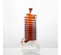 Torre per caffè freddo, Macchina for infusione a freddo in vetro, macchina for a con tubo di raffreddamento a spirale e gocciolatore a velocità regolabile, for casa, ufficio - Caffè tè