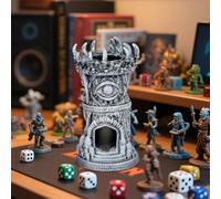 Torre per Dadi del Ciclope, Vassoi in resina per rollare D&D, Accessori per giochi di ruolo da tavolo, Torre per Dadi a Forma di Ciclope, Set di regali fantasy DND per giocatori (Dadi non inclusi)