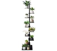 Torre per libri a colonna vertebrale, a forma di torre, elegante libreria a 9 animali, torre verticale per decorazioni, libri, stoccaggio, libreria, piccole piante
