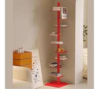 Torre per libri autoportante in metallo con design invisibile e ripiani galleggianti per camera da letto, arredamento ufficio e piccoli spazi