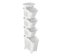 Torre portabiancheria portatile, cesto portabiancheria impilabile, sistema di cesto portabiancheria impilabile, classificatore verticale per biancheria, cestino per la biancheria da letto e