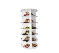 Torre portascarpe girevole a 6 livelli, espositore per scarpe girevole lazy susan, girevoles a 360°, girevoles, per borse, scarpe, armadio, ingresso, camera da letto, 24 paia