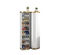 Torre portascarpe girevole, organizer verticale per scarpe, girevole a 360°, organizer per scarpe Lazy Susan, scarpiera rotonda indipendente per ingresso, armadio, camera da letto(8-Tier,32cm)