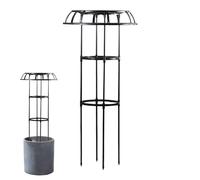 Torre rampicante per fiori in metallo, struttura stabile per esterni, traliccio in acciaio a forma di ombrello, traliccio di supporto per vite da giardino, traliccio da giardino per piante rampicanti