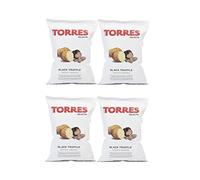 Torre s Patatine al tartufo | Gusto impareggiabile con texture traslucida | Perfettamente croccante | Senza glutine | Made in Catalunya, Spagna nord-orientale | 125g (confezione da 4)