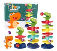 Torre scivolo con palline e testa di dinosauro