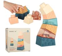 Torre sensoriale Montessori di blocchi da costruzione