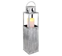 Torre solare decorativa con effetto fuoco, 1200 K, 50 x 13 cm, IP44, design resistente per esterni
