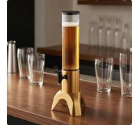 Torre Spillatrice Birra con Base a Tre Gambe Torre Birra Capacità 1,5 L