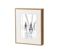 Torre & Tagus Boulevard Cornice in legno impiallacciato opaco realizzata a mano per una rilassante esposizione di ricordi (5 x 7 noce)