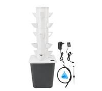 Torre Verticale 15 Fori, Serbatoio 10L, Design Salvaspazio per Coltivazione Ortaggi in Casa e Scuola - Crescita Ottimale Radici, Uso Educativo e Domestico