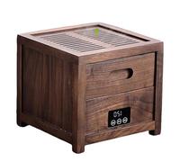 Torrefazione elettrica da 200 W, con controllo della temperatura 120-180 °C, timer, display digitale a LED, in acciaio inox, per risvegliare il profumo del tè