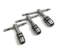 TORRENS Set di 3 chiavi a T con impugnatura a T, supporti per maschi di precisione con aperture a ganascia 1/16"-1/2" (M1-M12) per rubinetti, alesatori, estrattori di viti e punte da trapano, 24 pezzi