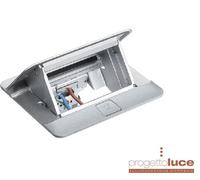 Torretta Bticino Pop-ut 4 moduli finitura alluminio 150647NA