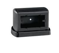 Torretta porta apparecchi bifacciale 4 moduli riducibile a 3 nero ardesia TOR Bo