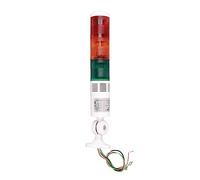 Torri Luminose a LED Andon, Torre Luminosa Industriale a 3 Livelli Rosso Giallo Verde, Spia Luminosa Industriale Pieghevole IP54, Cicalino Integrato per Impianti O Macchinari Industriali(DC24V)