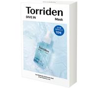 Torriden DIVE-IN Masques visage à l'acide hyaluronique de faible poids moléculaire 10EA - 100% feuilles de cellulose pour peau sensible | sans parfum sans alcool sans colorant | Vegan Clean Beauty