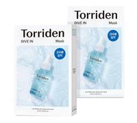 Torriden Dive-In Maschera Viso Acido Ialuronico a Basso Peso Molecolare 27ml - Confezione da 10 - Idratazione Intensa, K-Beauty Coreana