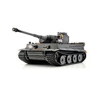 Torro Carro armato RC 1/16 RC Tiger I Primi Fuori Grigio BB Fumo