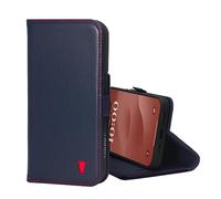TORRO Cover Compatibile con iPhone 15 - Custodia a Portafoglio in Pelle Premium con Cavalletto e Slot per Carte - Blu Marino