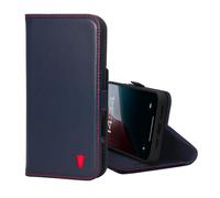 TORRO Cover in Pelle Compatibile con iPhone 16 Pro Max - Custodia a Portafoglio Libro in Pelle Premium con Cavalletto e Slot per Carte (Compatibile con Caricatori Ufficiali MagSafe) - Blu Marino