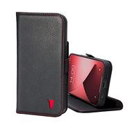 TORRO Custodia Compatibile con iPhone 13 Pro - Cover Portafoglio in Pelle Premium con Cavalletto e Slot Porta Carte (Nero)