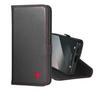 TORRO Custodia Compatibile con Samsung Galaxy A56 5G 2025 - Custodia a Portafoglio in Vera Pelle con Cavalletto e Porta Carte (Nero)