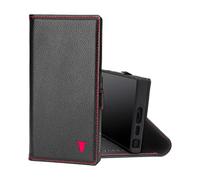 TORRO Custodia Compatibile con Samsung Galaxy S23 Ultra 5G - Custodia a Portafoglio in Pelle Premium con funzione di supporto e Slot per Carte (Nero)