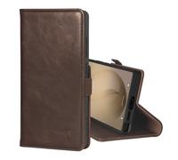 TORRO Custodia in pelle compatibile con Samsung Galaxy S26 Ultra 5G 2026 - Custodia a portafoglio in pelle premium con supporto e slot per carte (Marrone scuro)