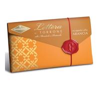 Torrone Morbido Condorelli Mandorle e Pistacchi Ricoperto Arancia Astuccio 100 g