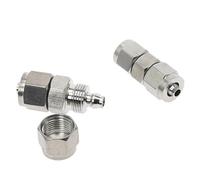 Torsione rapida Dado di bloccaggio 6mm 8mm 10mm 12mm 14mm OD Tubi connettori rapidi Connettore for raccordi for tubi in acciaio inossidabile SS304(Tube OD10xID6.5mm)