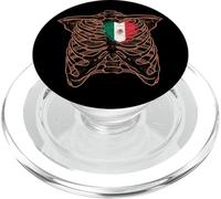 Torso scheletro cuore messicano bandiera messicana lunga vita PopSockets PopGrip per MagSafe