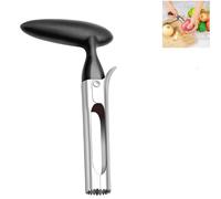 Torsolo per mela,Levatorsoli per Mele,Levatorsolo per Mele,Mela o Pera Core Remover in acciaio inox,Levatorsoli Mela con manico in ABS,pratico utensile da cucina,nero