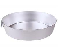 Pentole Agnelli Family Cooking Alluminio Tortiera Conica con Anello, Argento, 30 cm